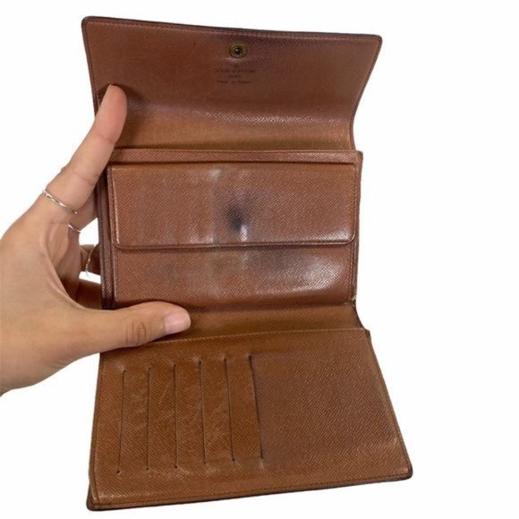 Authentic Louis Vuitton Wallet Porte Tresor Etui Papier Trifold LV Vintage - Picture 4 of 11